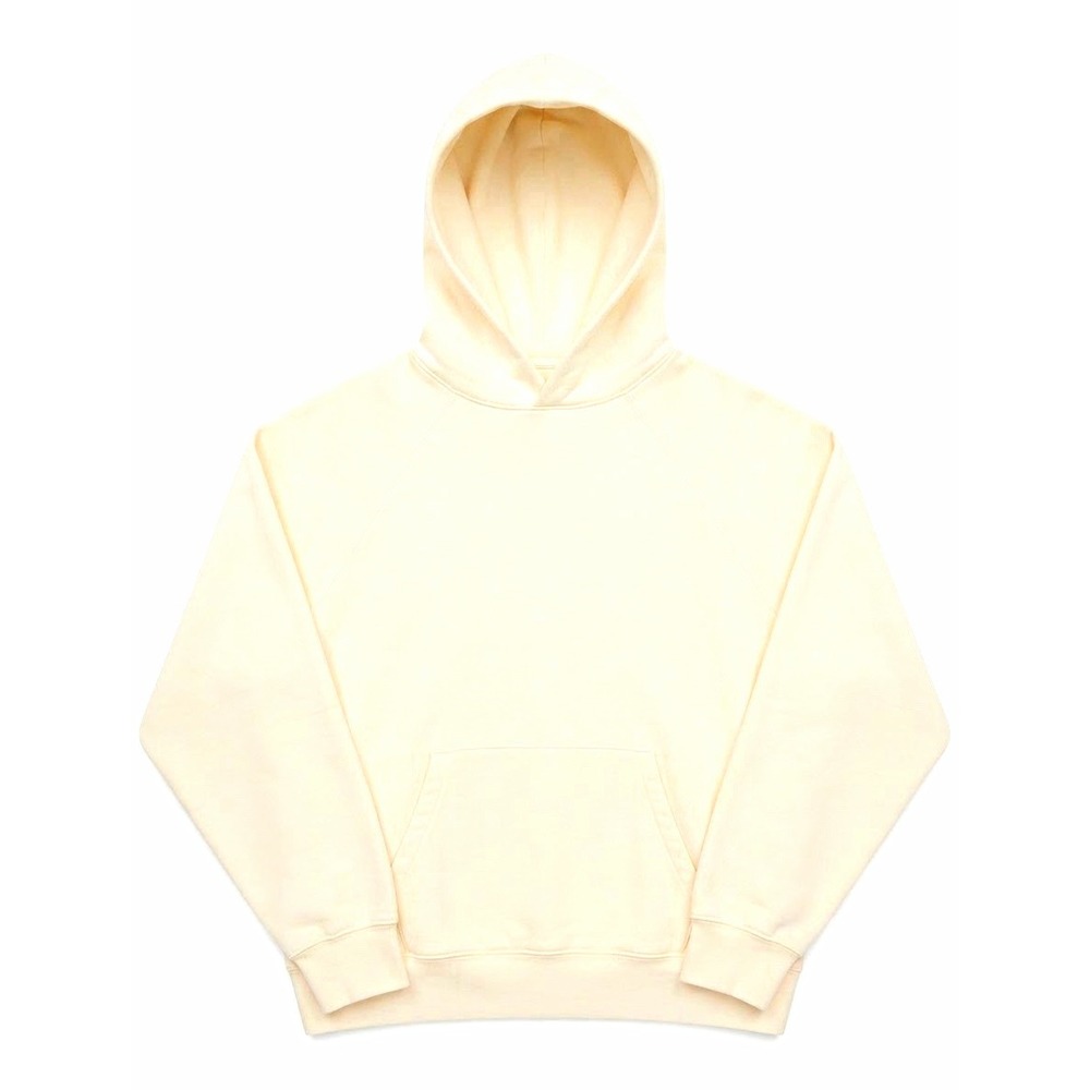 Essentials Fear of God Mens Cream Hoodie Pullover Logo Kangaroo Pockt Minimalist